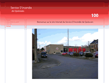 Tablet Screenshot of pompier.quievrain.be